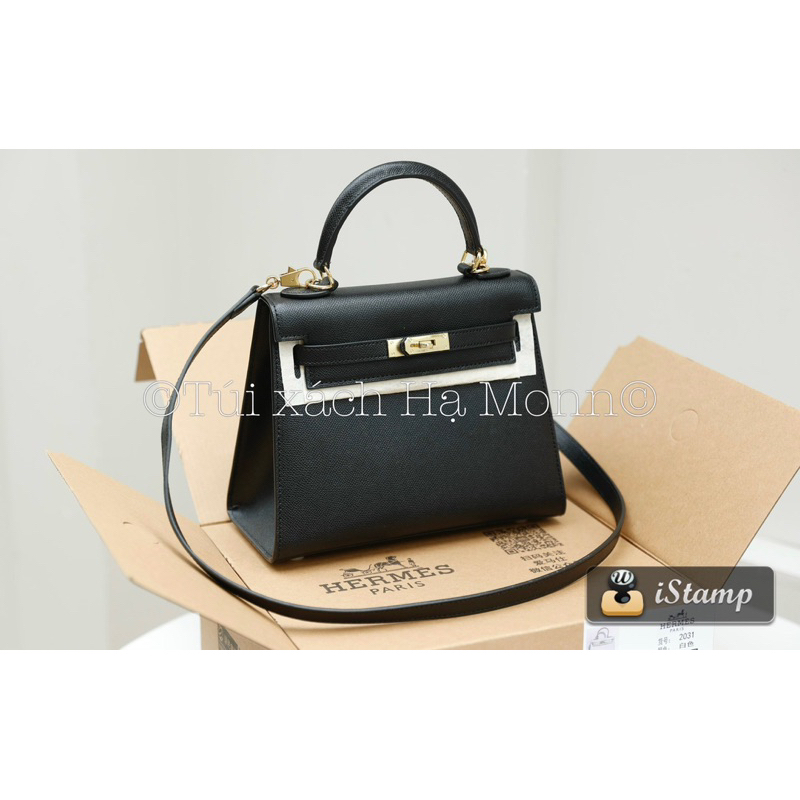 Túi H dáng kelly da espom size 25 SP