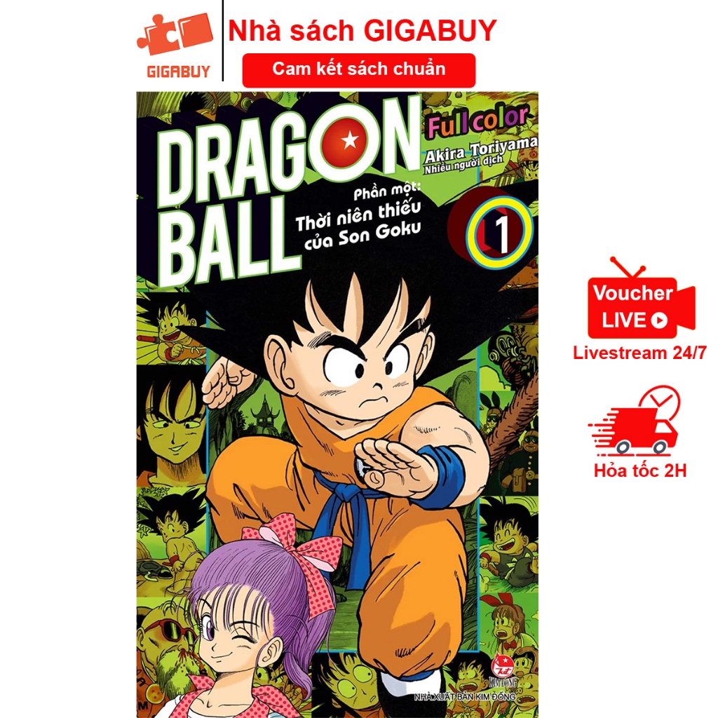 Sách - Truyện tranh dragon ball full color trọn bộ lẻ tập (bản tái bản)