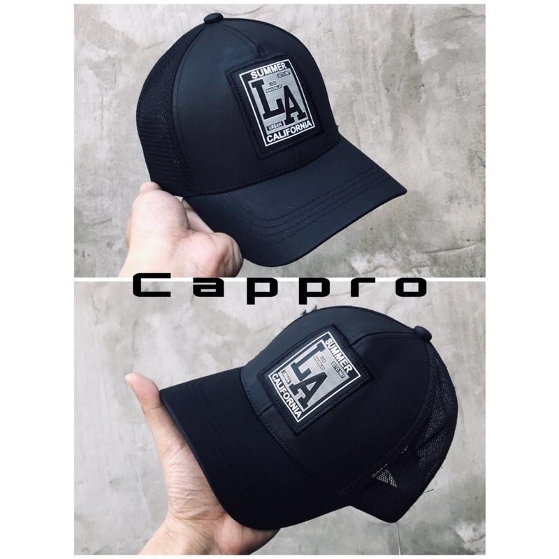 nón luỡi trai,Mũ lưỡi trai LA, NY, phối lưới nửa đầu hàng cao cấp fom unisex dành cho nam và nữ Cappro