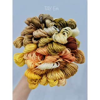 Set 44 màu chỉ thêu airo tone nâu