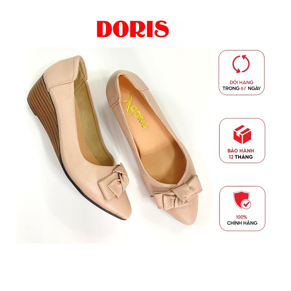 Giày búp bê đế xuồng 5cm DORIS DR503 -  FORM NHỎ, ĐẶT TĂNG 1 SIZE - có bảo hành -CÓ SIZE 40..