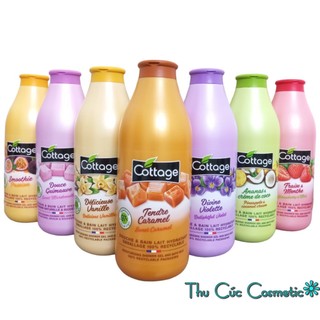 Sữa Tắm Dưỡng Thể Trắng Da Cottage 750ml Pháp MẪU MỚI