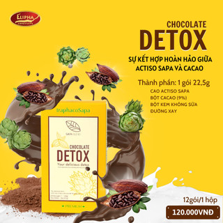 Chocolate Detox - Traphaco Sapa - Hộp 12 gói - Thanh lọc cơ thể