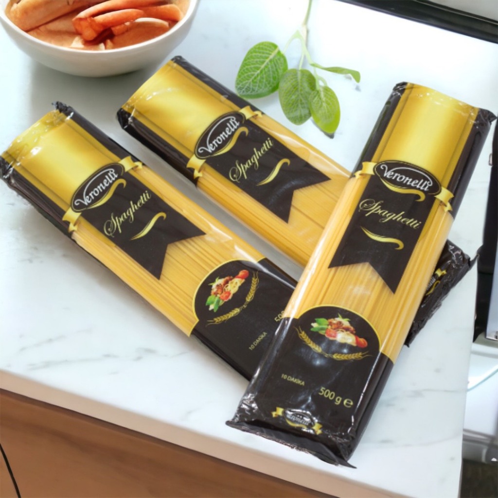 Mỳ Ý Spaghetti Sợi Tròn 500g Nhãn Veronelli Nhập Khẩu Thổ Nhĩ Kỳ