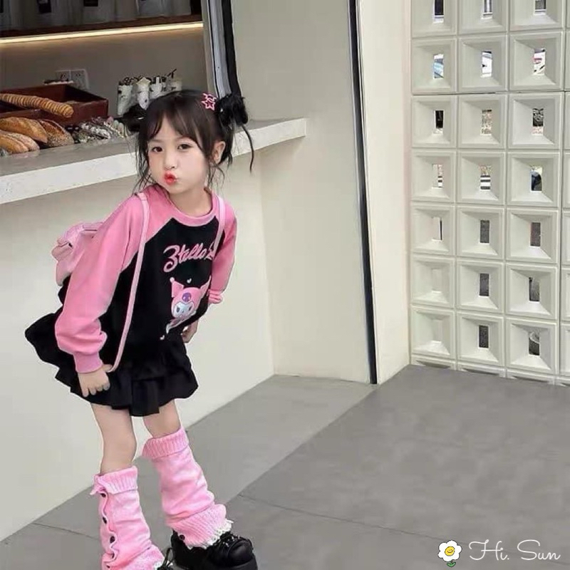 Set váy nỉ kuromi siêu xinh