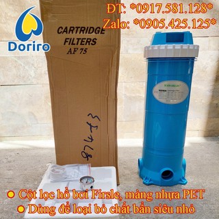Cột lọc hồ bơi thương hiệu Firsle, lõi lọc được làm bằng màng nhựa PET, dùng để lọc cận bẩn siêu nhỏ nước hồ bơi