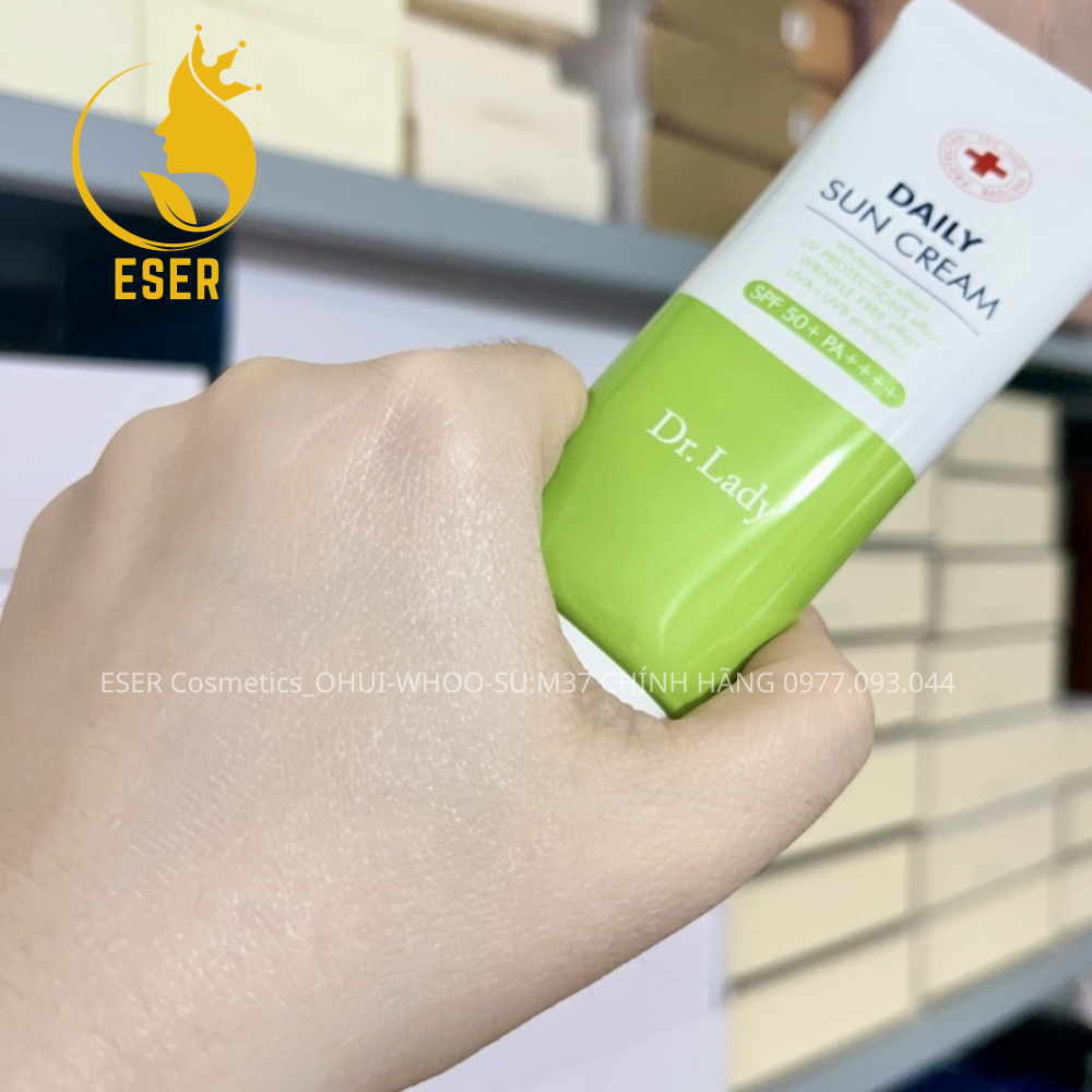 Kem chống nắng Daily Sun Cream màu xanh 3 IN 1 SPF50+ PA ++++ mẫu mới_esercosmetics