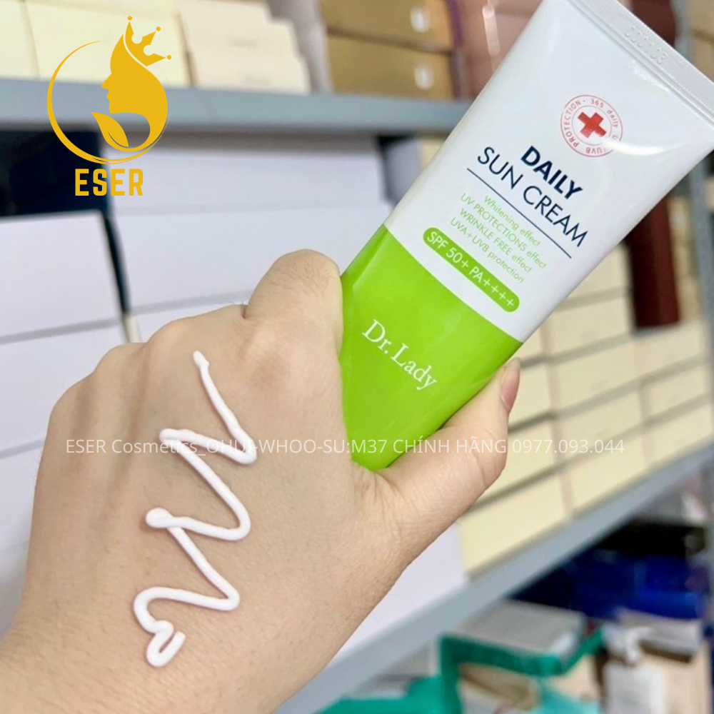 Kem chống nắng Daily Sun Cream màu xanh 3 IN 1 SPF50+ PA ++++ mẫu mới_esercosmetics