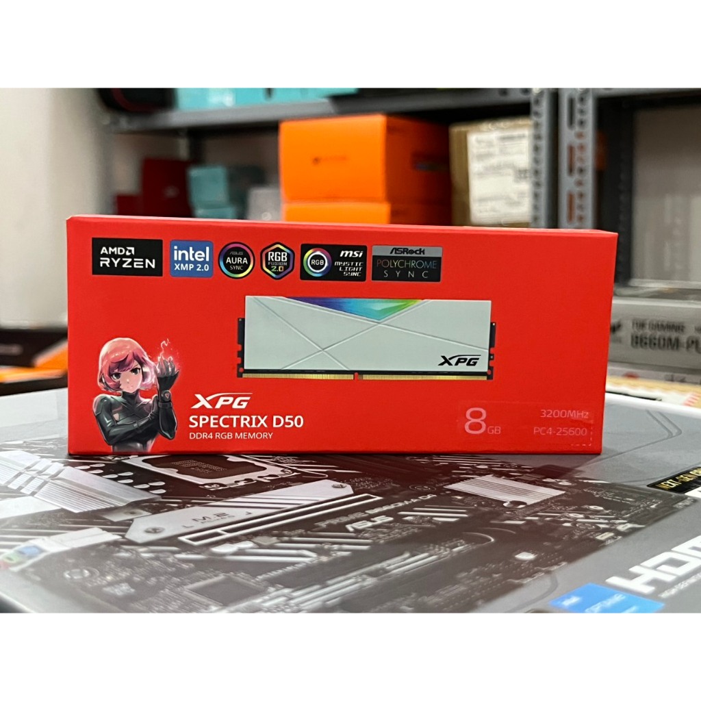Combo Ram ADATA XPG D50 8G/16G Bus 3200 LED RGB - New - Chính Hãng - BH 60 Tháng
