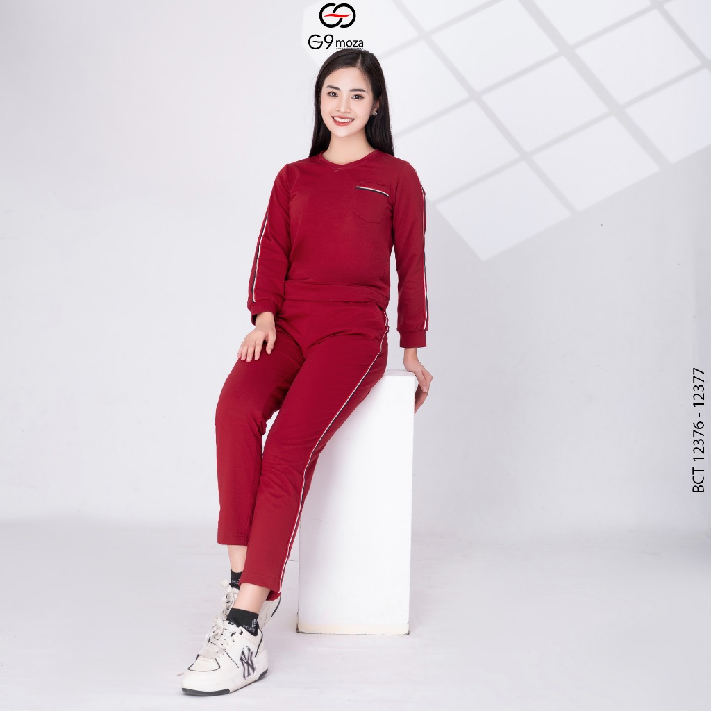 Bộ Cotoon G9moza 12376- 12377 với chất liệu da cá tạo nên phong cách trẻ trung năng động