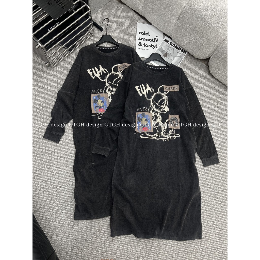 Siuu phẩm váy suông loang Mickey so hott hàng QC