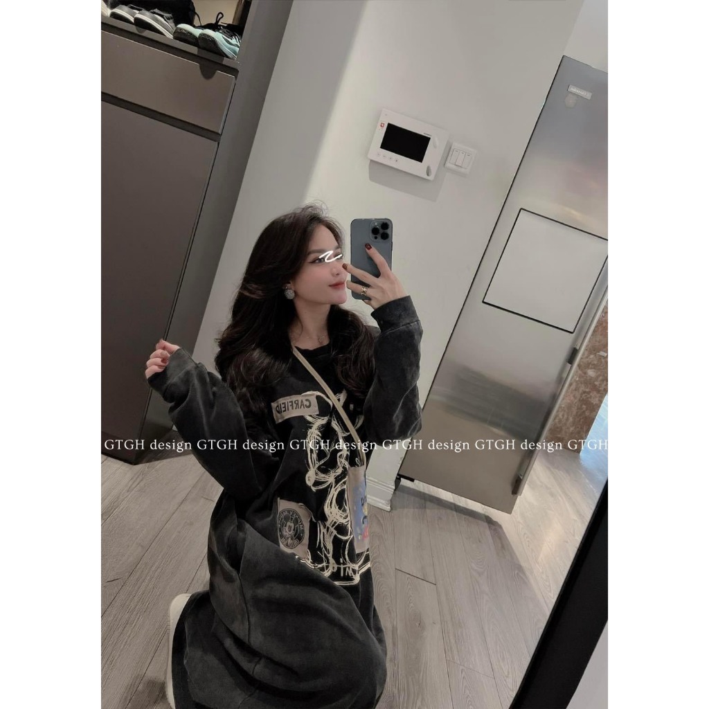 Siuu phẩm váy suông loang Mickey so hott hàng QC