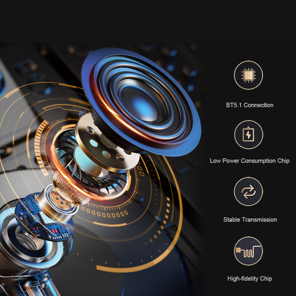 Tai nghe S10 Pro pin 8h, bass cực hay, hỗ trợ đàm thoại, chống nước IPX7, kiêm sạc dự phòng