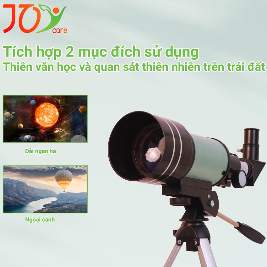 Kính Viễn Vọng Joycare F30070M, Kính Thiên Văn Khúc Xạ Độ Nét Cao, Du Lịch Ngắm Trăng Sao Siêu Nét | BigBuy360 - bigbuy360.vn