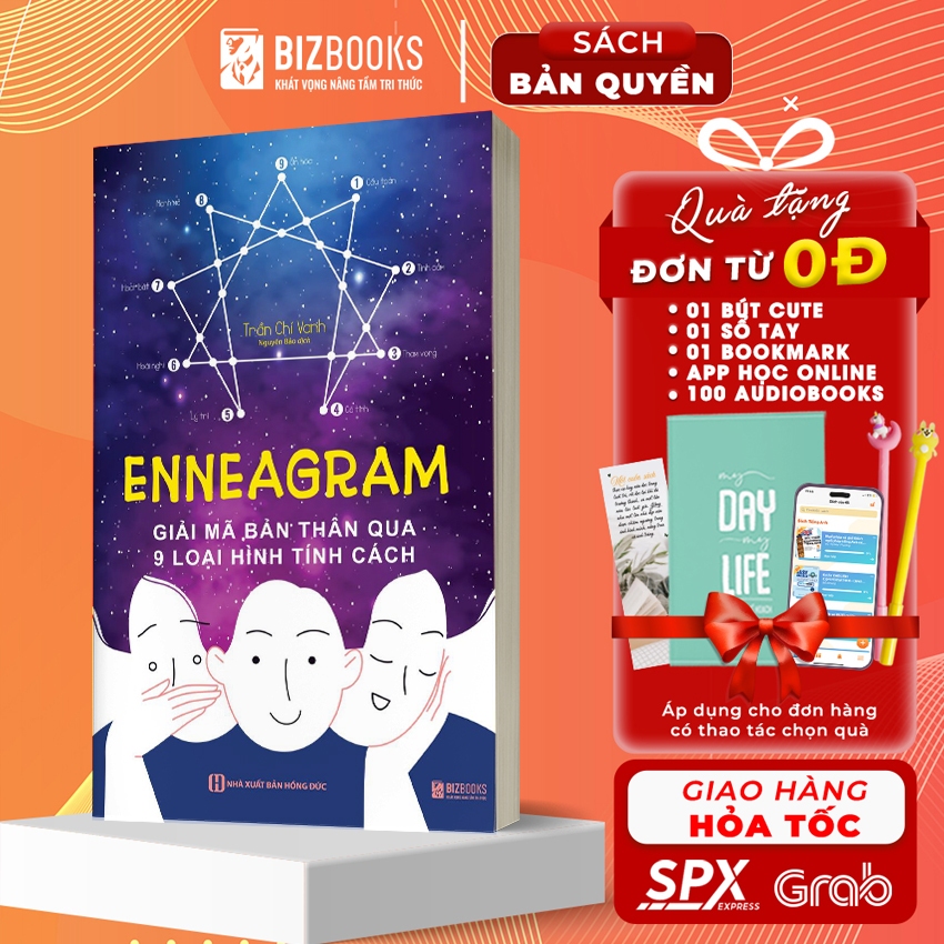 Sách Bizbooks - Enneagram: Giải mã bản thân qua 9 loại hình tính cách