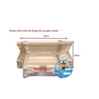 Khuôn đôn bệ dùng cho lục giác 45 cao 35 và ly 43 cao 55 ABS