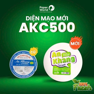 Combo 5 giấy vệ sinh cuộn lớn 2 lớp 500g AN KHANG 5AKC500 giá rẻ cam kết