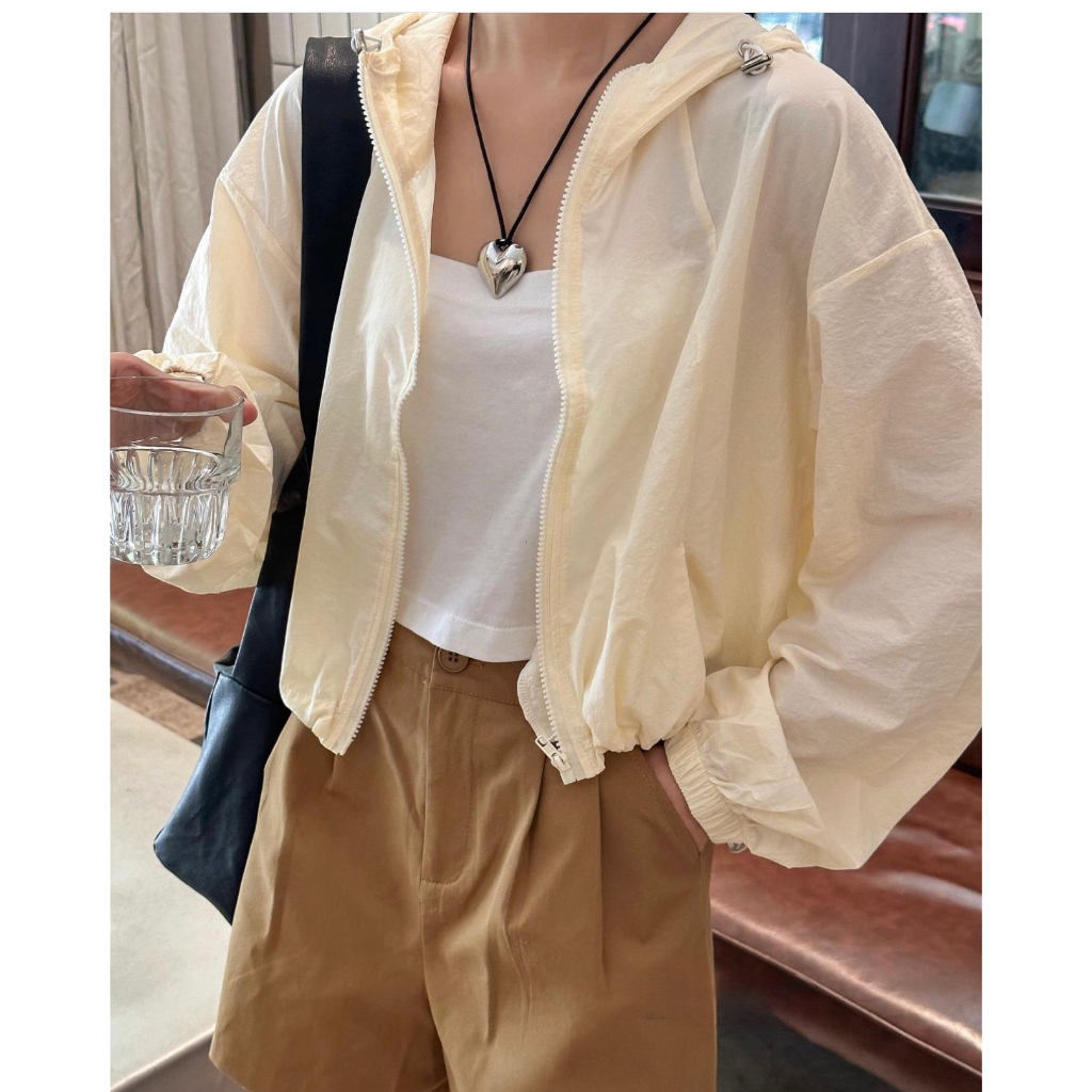 Áo khoác gió croptop dáng lửng form rộng KeithHouse