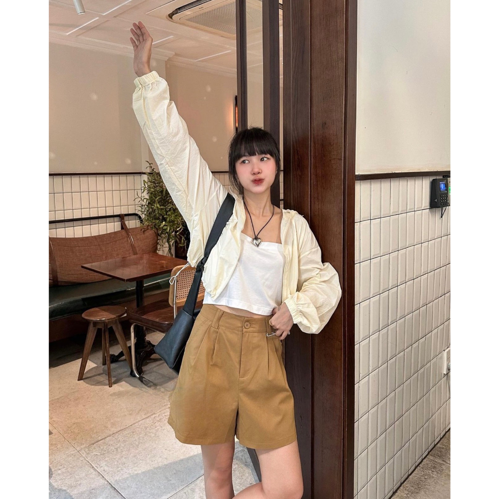 Áo khoác gió croptop dáng lửng form rộng KeithHouse