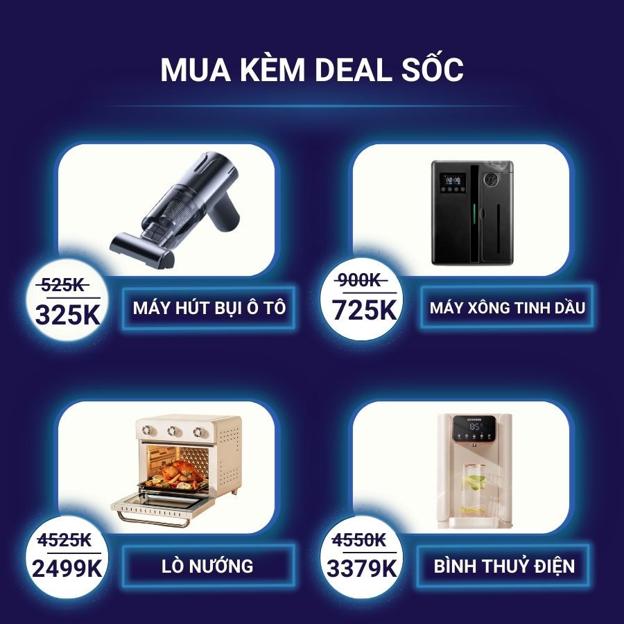 Máy hút bụi không dây Deerma VC80 tích hợp màn hình led thông minh có thể tháo rời pin 3 chế độ hút lực hút 25kpa