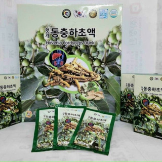Nước bổ gan Đông Trùng Hạ Thảo JeongWon làm mát, giải độc gan hộp 30 gói x 80ml