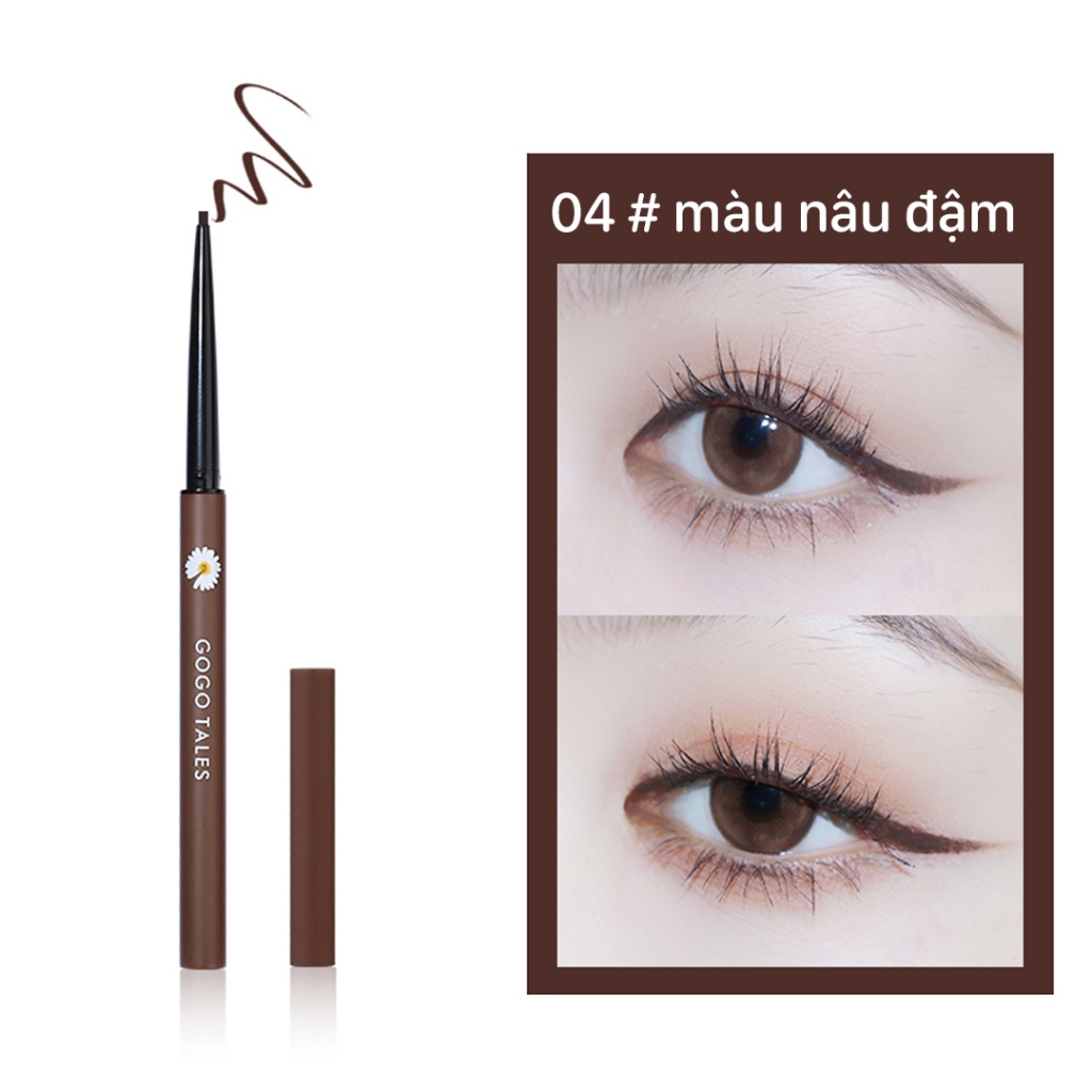 Chì kẻ mắt chống nước Gogotales hoa cúc kẻ mắt dạng sáp nét scws mảnh nhiều màu GT184