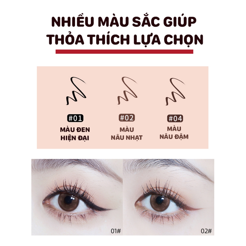Chì kẻ mắt chống nước Gogotales hoa cúc kẻ mắt dạng sáp nét scws mảnh nhiều màu GT184