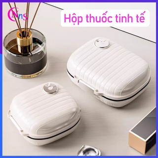 Hộp thuốc nhỏ 7 ngày một tuần Hộp thuốc đa chức năng, Hộp thuốc kín chống ẩm, Hộp đựng đồ vật nhỏ dễ mang theo