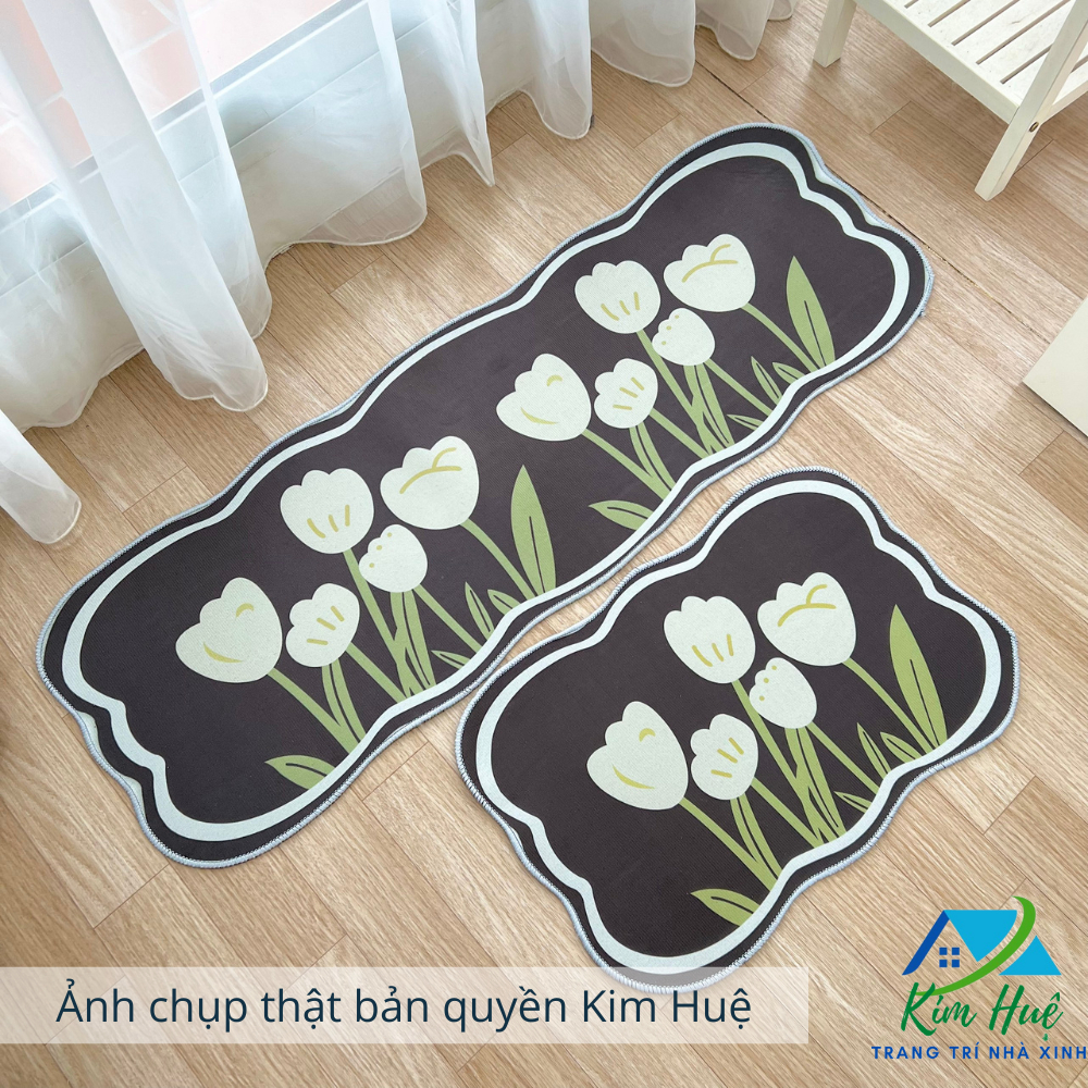 Thảm lau chân nhà Bếp chùi chân trải sàn hình thú phòng khách phòng tắm 3d chống trượt cao cấp đế cao su hút nước