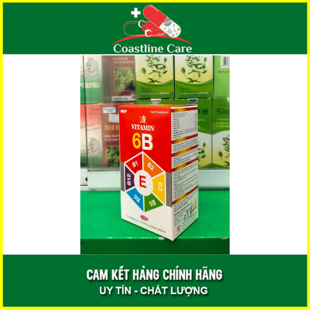 Vitamin 6B Mediphar - Giúp bổ sung Vitamin nhóm B tăng cường sức khỏe thần kinh  - Coastlinecare