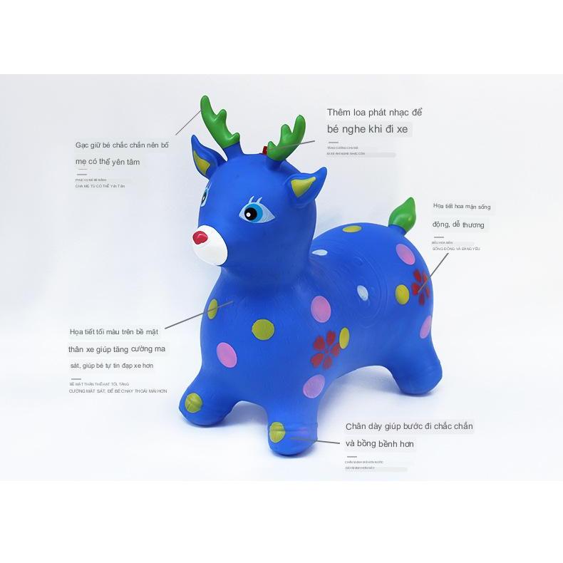 Thú Nhún, thú nhún nhựa đúc nguyên khối cho bé 8 tháng đến 10 tuổi