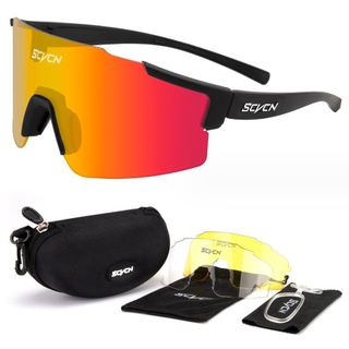 Mắt kính xe đạp Scycn bộ 3 tròng Polarized