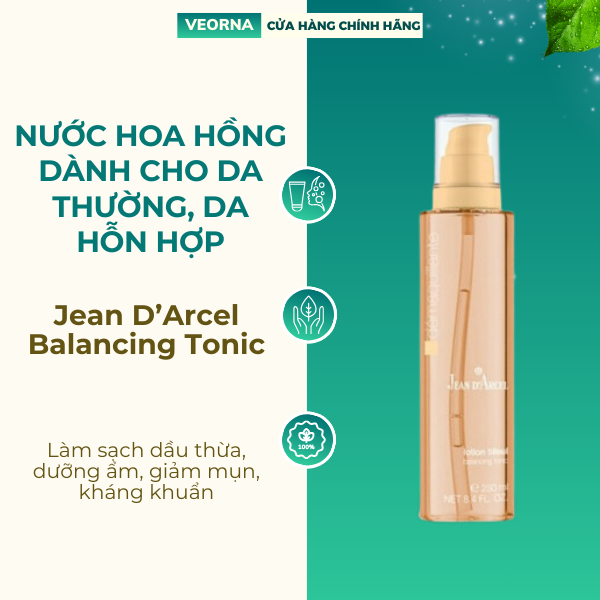 Nước Hoa Hồng Jean D'Arcel Balancing Tonic Dành Cho Da Thường Và Da Hỗn Hợp