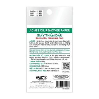 Giấy thấm dầu Acnes