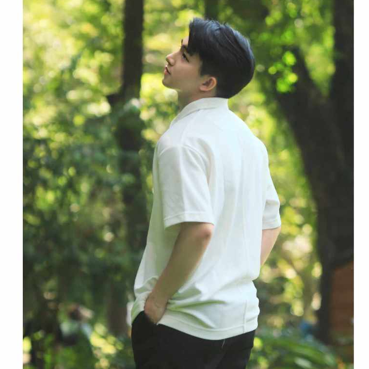 Áo Thun Polo Nam GIRAN PL0001 Chất Co Giãn, Mềm Mại, Không Nhăn, Form Rộng, Màu Hồng Pastel, Trắng, Đen