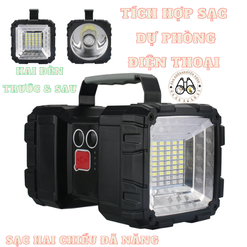 Đèn LED Cầm Tay P70, Chân Sạc Dự Phòng, Tích Điện, Cổng Sạc Hai Chiều, 7 Chế Độ Siêu Sáng, Chống Thấm Nước....