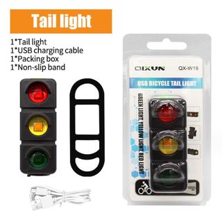 Đèn nháy xe đạp 3 màu L117 USB