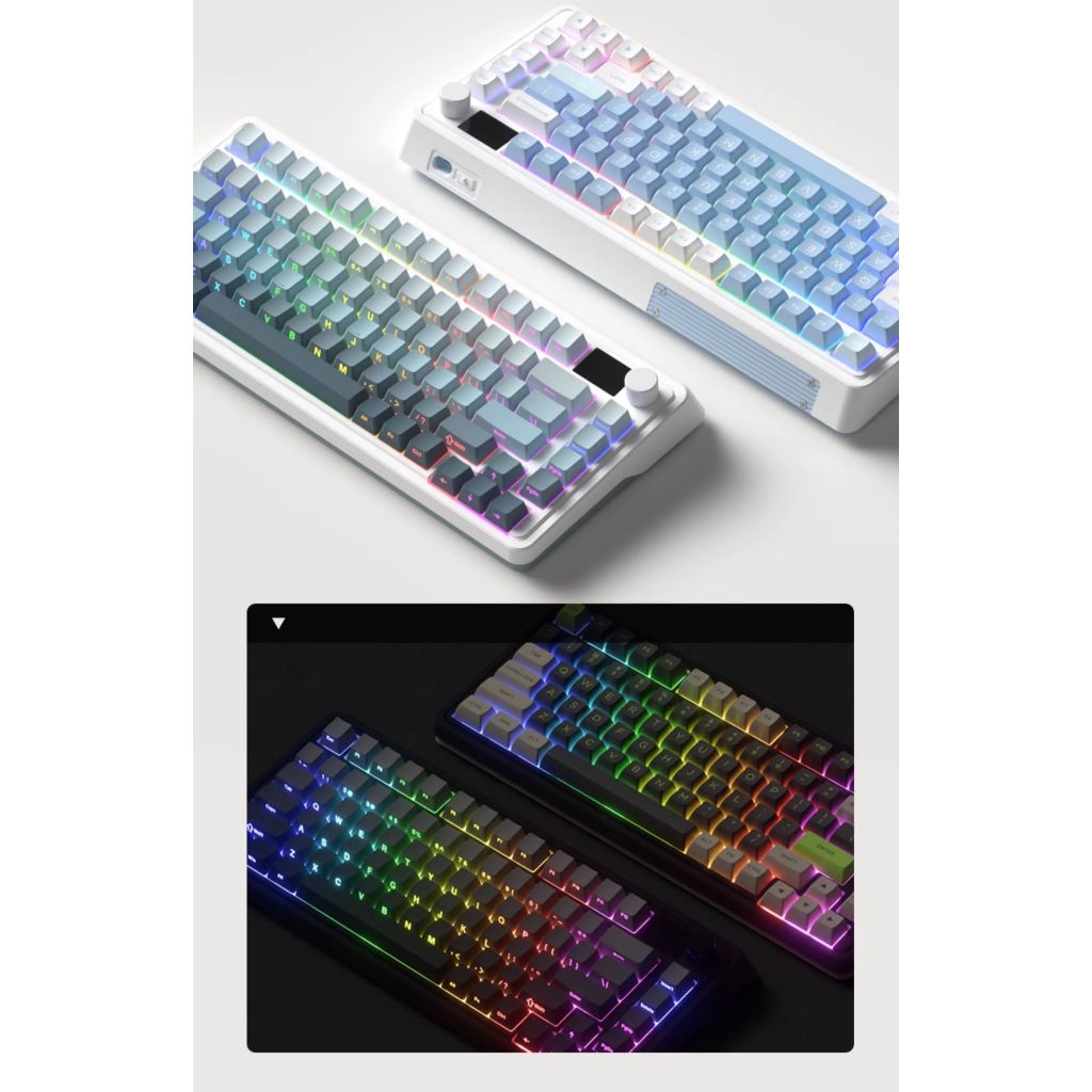 Bàn phím cơ không dây | FL - CMK75 | 3 modes | Mạch xuôi | Hotswap | Màn Hình