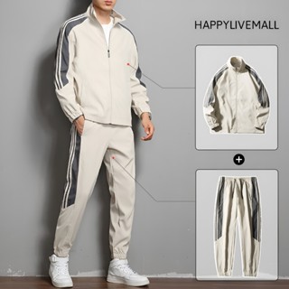 Bộ thể thao vải gió nam nữ phối màu thời trang Happylivemall