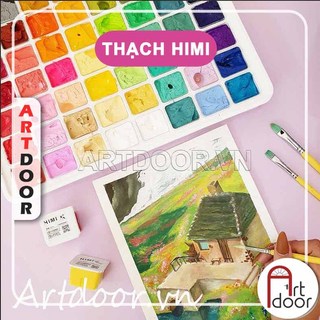 Bộ màu vẽ gouache miya himi dạng thạch 30ml