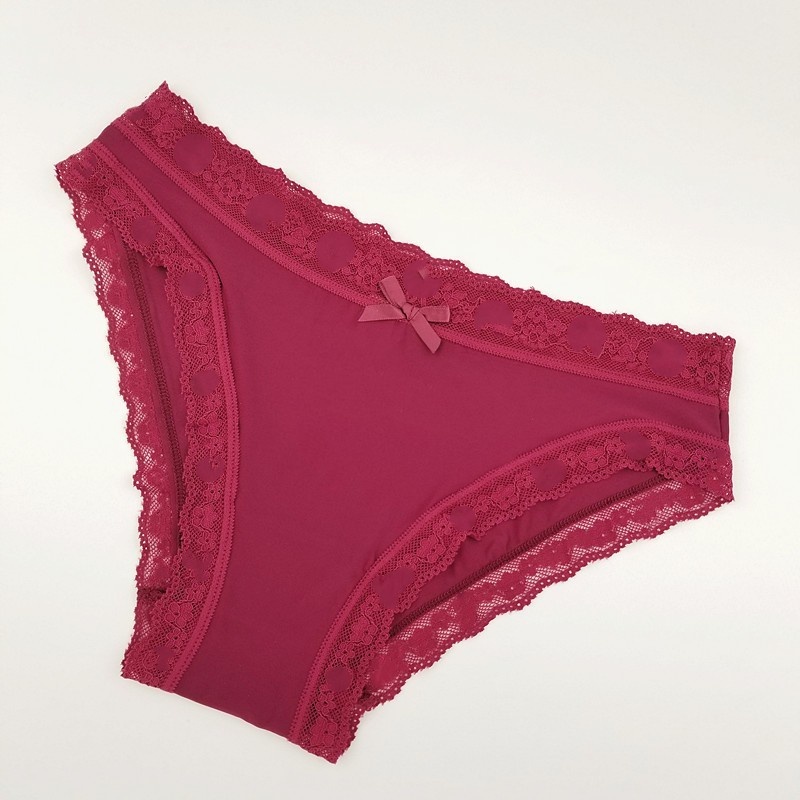 Set 5 Quần Lót Nữ Thun Lạnh, Combo Quần Lót Ren Sexy Siêu Mát, Quần chip