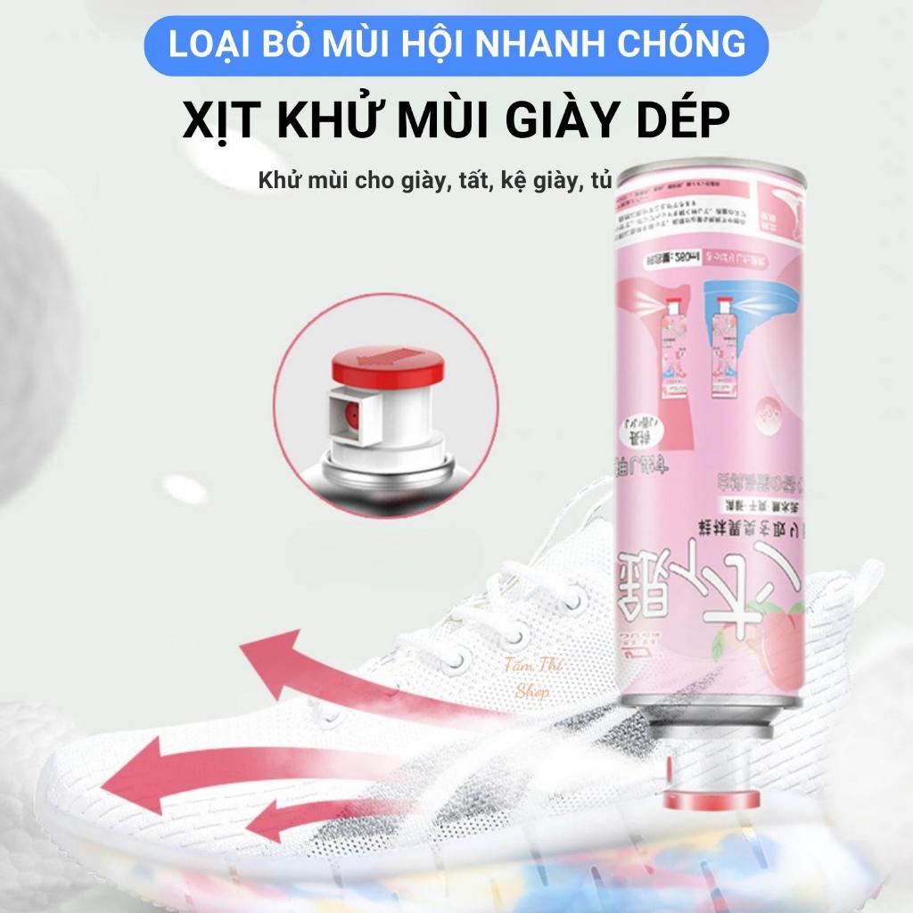 Bình Xịt Khử Mùi Hôi Giày Dép Nano Bạc Tấm Thị 260ml, Chuyên Dùng Làm Thơm Tủ Giày, Quần Áo, Tất Vớ Ngăn Ngừa Hôi Chân