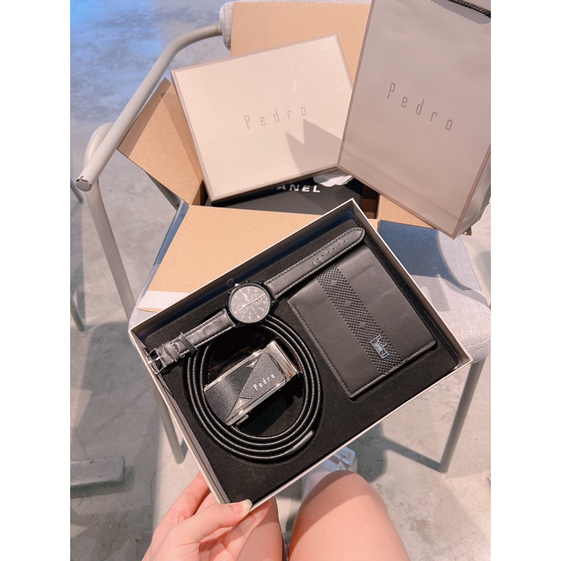 THẮT  LƯNG PEDROO 3IN1 tặng kèm túi giấy  full hộp