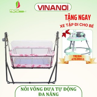 Nôi Võng Tự Động cho bé 3 trong 1 VINANOI - NV80 - Làm Nôi Và Giá Phơi Đồ Cho Bé - Làm Võng Cho Mẹ