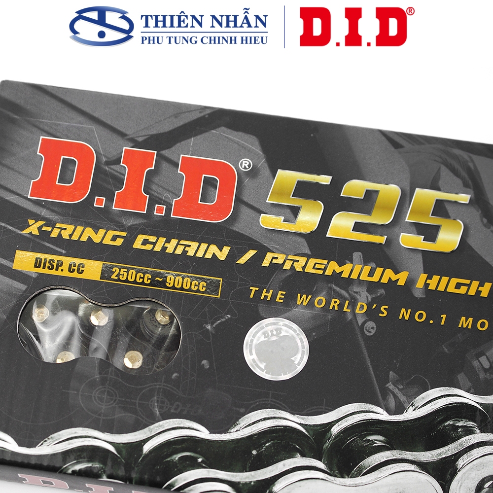 Sên moto DID 525V11-124ZB X-Ring  PEB&PRG