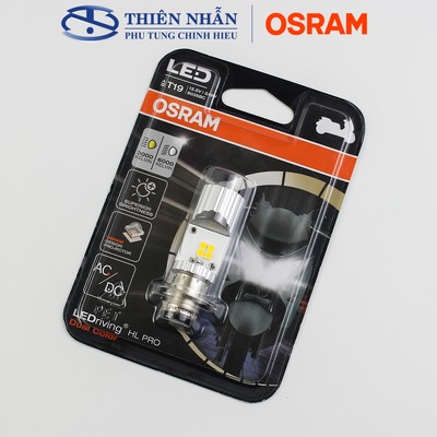 Bóng đèn LED OSRAM T19 (bi cầu thấu kính lưỡng màu) Dream, Wave alpha đời đầu, Wave 125i, Wave ZX, Future 1/2 (8035BC)