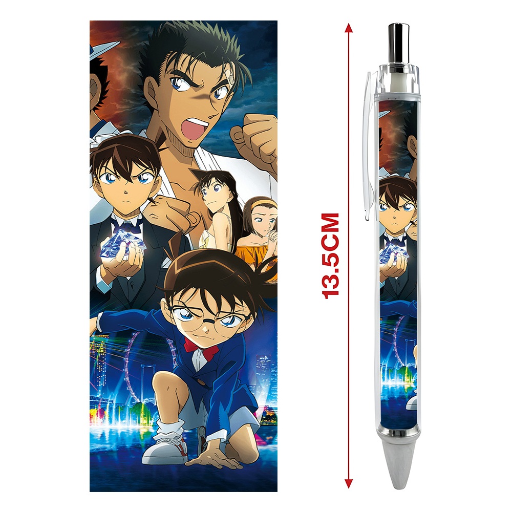 Bút viết In hình Thám tử lừng danh Conan  - Hình in sắc nét - Bút Gel ngòi 0.5mm by 2D Tộc Shop