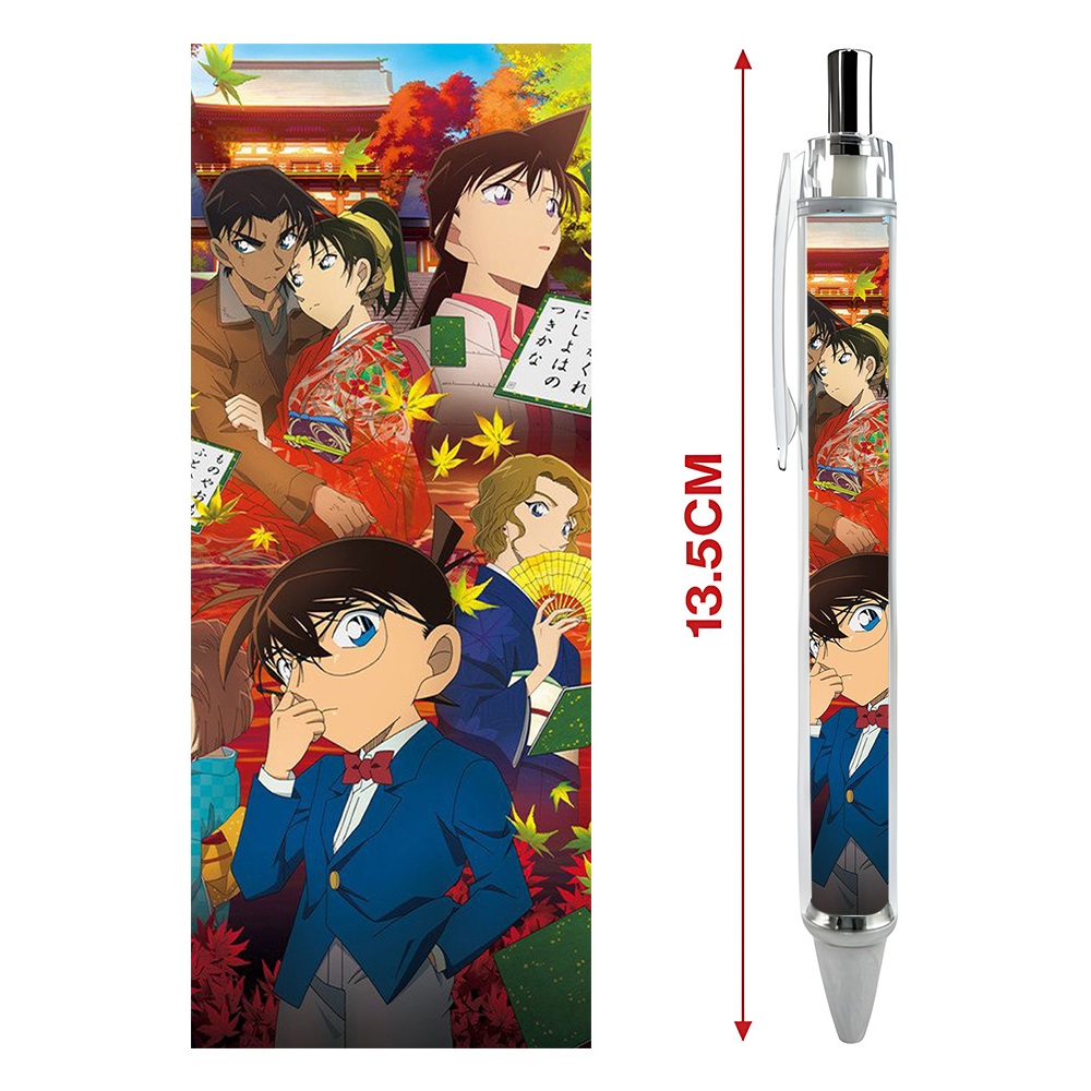 Bút viết In hình Thám tử lừng danh Conan  - Hình in sắc nét - Bút Gel ngòi 0.5mm by 2D Tộc Shop