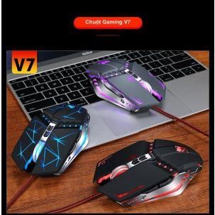 Chuột Gaming Dây 💎𝓕𝓡𝓔𝓔𝓢𝓗𝓘𝓟💎 Mouse Có Dây Gaming T-Wolf V7 (BH 12 Tháng) SPTECH COMPUTER