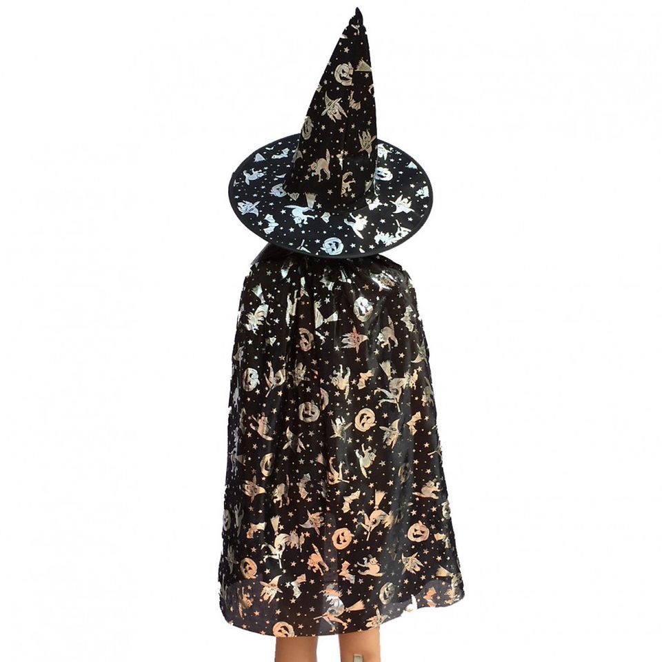 Áo choàng, mũ phù thủy hoá trang Halloween